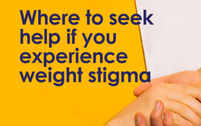 Infographic: Where to seek help if you experience weight stigma
