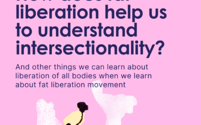 Infographic: How does fat liberation help us to understand intersectionality?